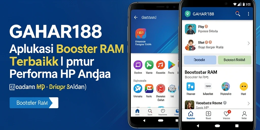 Antarmuka GAHAR188 menampilkan pembersihan RAM yang efisien dan mudah digunakan.
