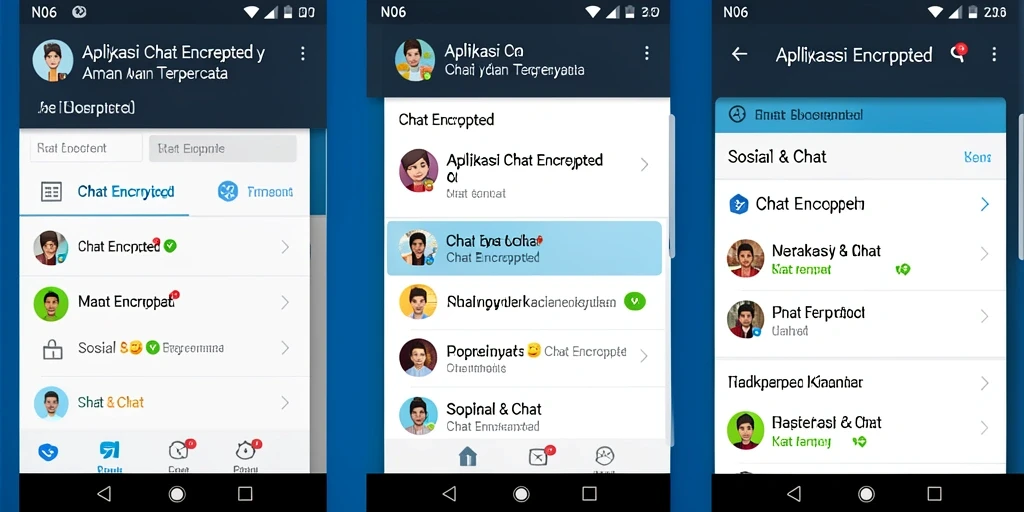 Tampilan antarmuka N06 yang menarik dan fungsional untuk Chat Encrypted.