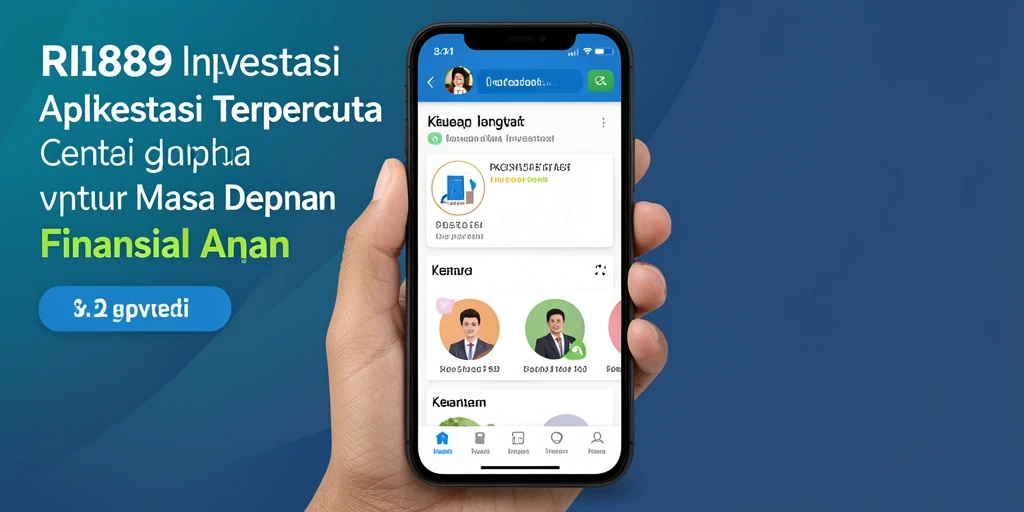 Tampilan antarmuka aplikasi Investasi RI889 yang user-friendly.