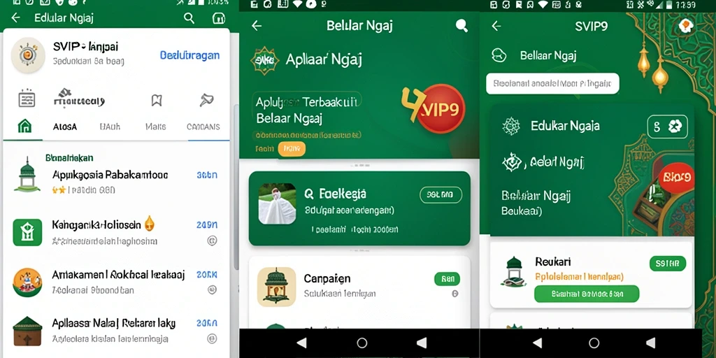 Tampilan antarmuka aplikasi SVIP9 yang menarik dan interaktif.