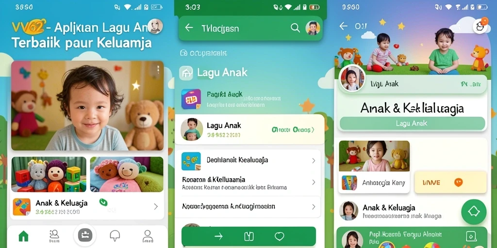 Tampilan antarmuka aplikasi VV62 yang menarik dan ramah anak.