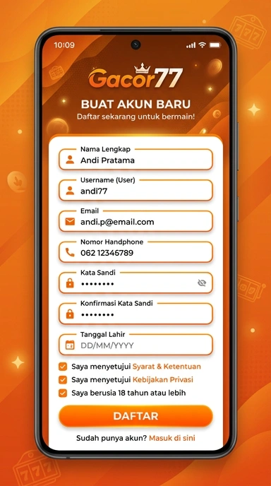Panduan Registrasi Akun Gacor77 untuk Pengguna Android